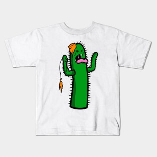 Cactis Popped a Balloon with his spikes, Cacti, funny cactus Kids T-Shirt